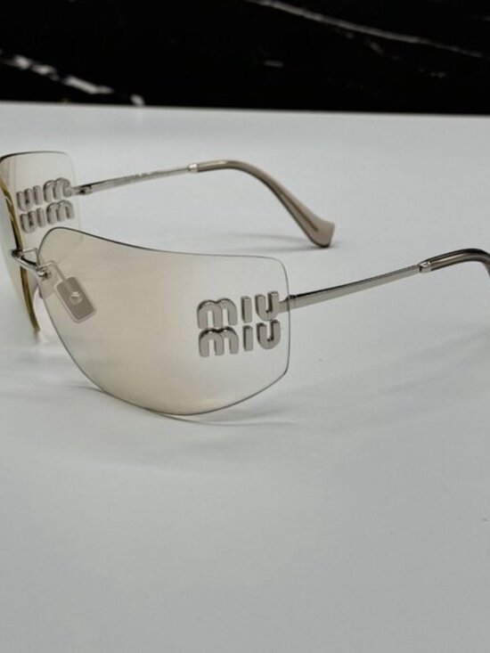 NEW MIU MIU RUNWAY SUNGLASSES MIU MIU MU54YS 1BC10F OVERSIZED WOMEN SUNGLASSES main image 9